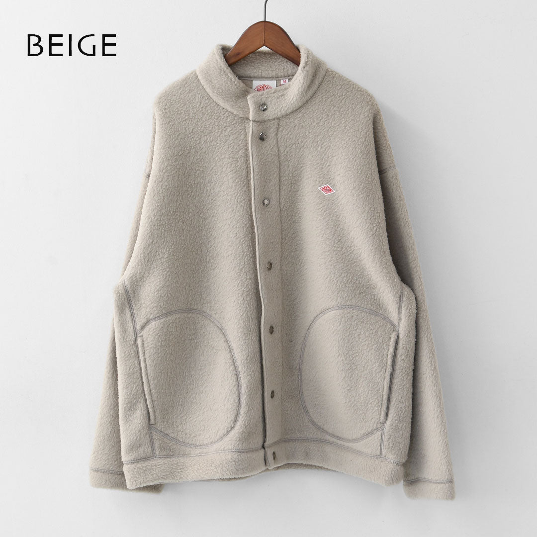 DANTON [ダントン] M DOUBLE FACE BOA STAND COLLAR CARDIGAN [DT-A0700WNN] ダブルフェイスボアスタンドカラーカーディガン・ボアカーディガン・ボアジャケット・スタンドカラー・MEN'S [2025AW]