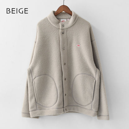 DANTON [ダントン] M DOUBLE FACE BOA STAND COLLAR CARDIGAN [DT-A0700WNN] ダブルフェイスボアスタンドカラーカーディガン・ボアカーディガン・ボアジャケット・スタンドカラー・MEN'S [2025AW]