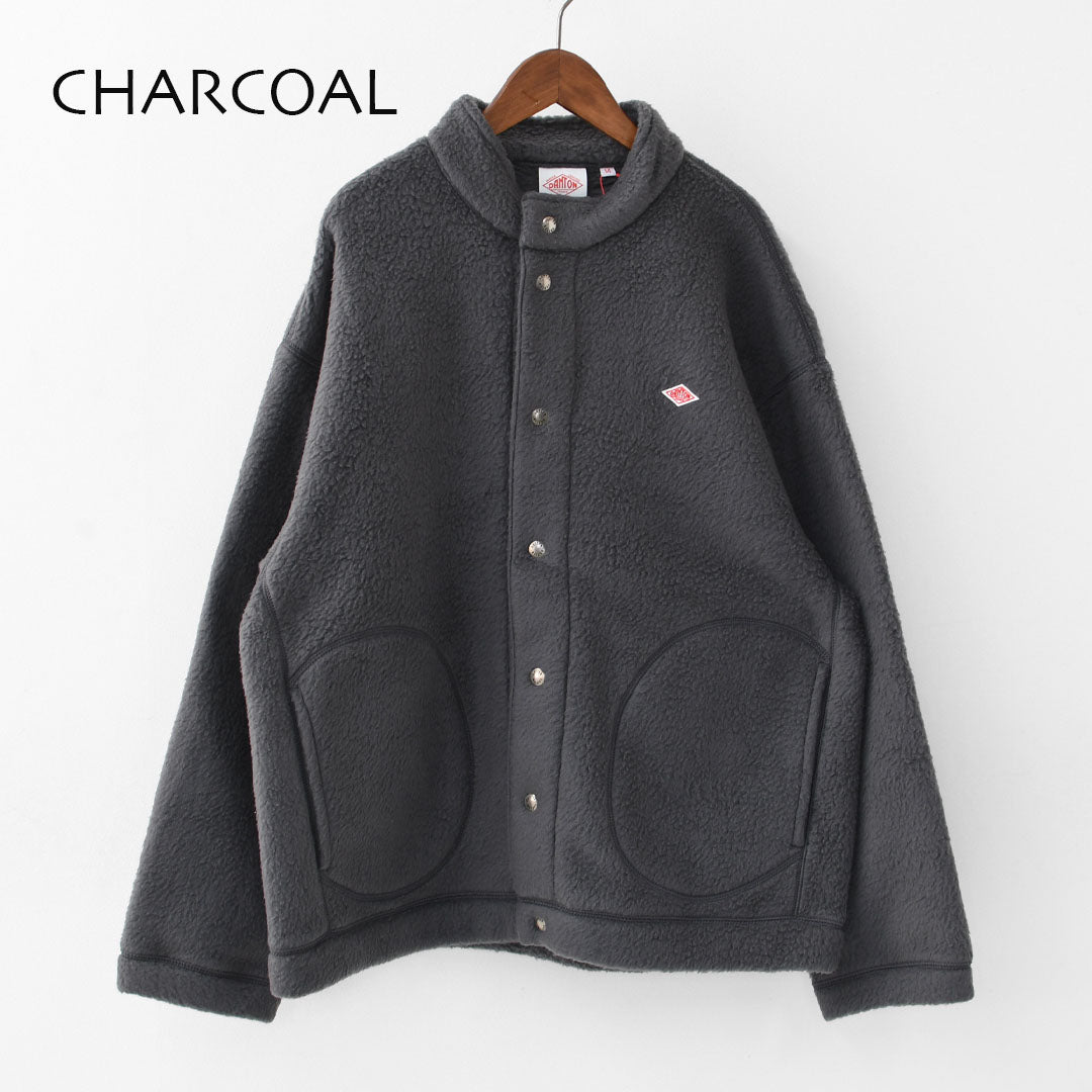 DANTON [ダントン] M DOUBLE FACE BOA STAND COLLAR CARDIGAN [DT-A0700WNN] ダブルフェイスボアスタンドカラーカーディガン・ボアカーディガン・ボアジャケット・スタンドカラー・MEN'S [2025AW]