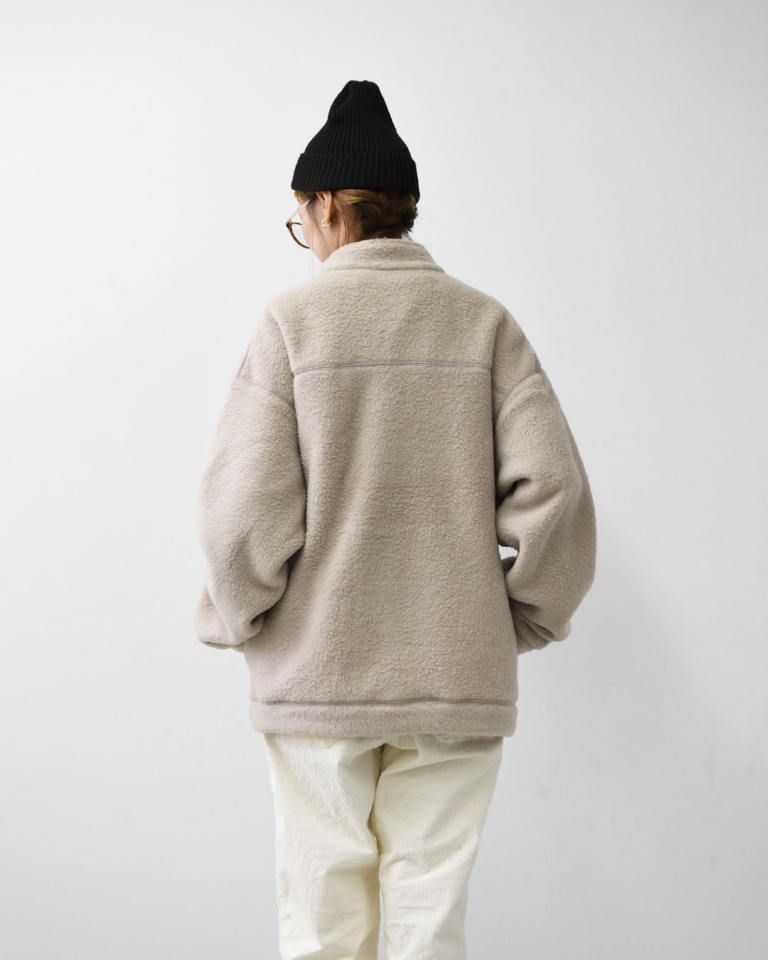 DANTON [ダントン] M DOUBLE FACE BOA STAND COLLAR CARDIGAN [DT-A0700WNN] ダブルフェイスボアスタンドカラーカーディガン・ボアカーディガン・ボアジャケット・スタンドカラー・MEN'S [2025AW]