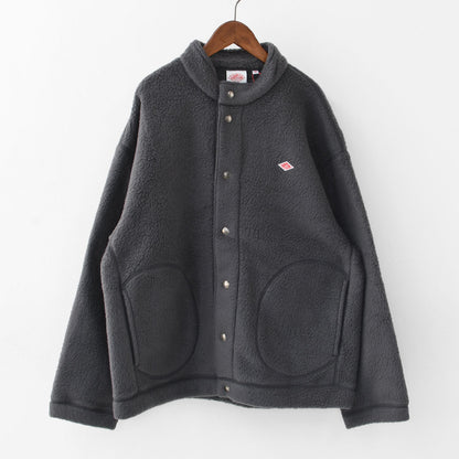 DANTON [ダントン] M DOUBLE FACE BOA STAND COLLAR CARDIGAN [DT-A0700WNN] ダブルフェイスボアスタンドカラーカーディガン・ボアカーディガン・ボアジャケット・スタンドカラー・MEN'S [2025AW]