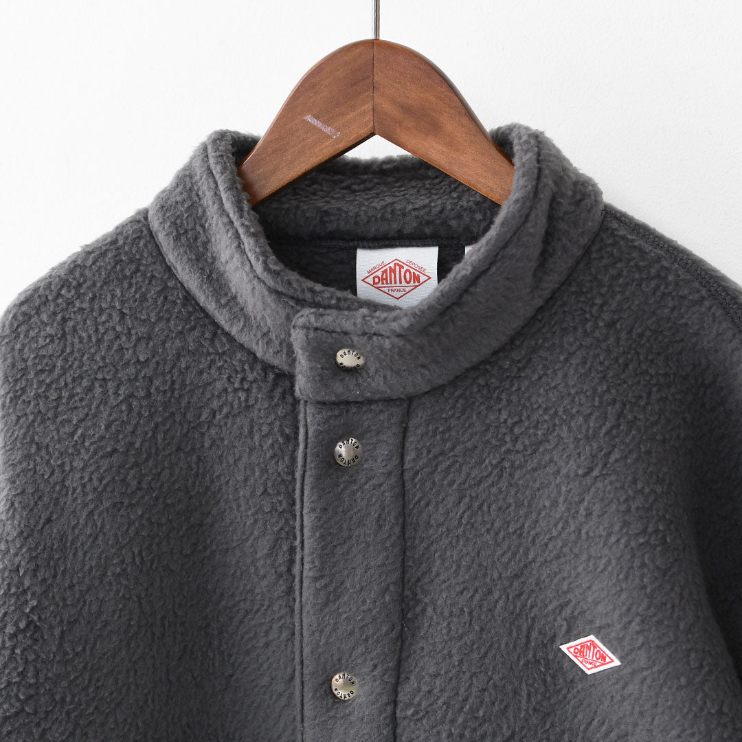 DANTON [ダントン] M DOUBLE FACE BOA STAND COLLAR CARDIGAN [DT-A0700WNN] ダブルフェイスボアスタンドカラーカーディガン・ボアカーディガン・ボアジャケット・スタンドカラー・MEN'S [2025AW]