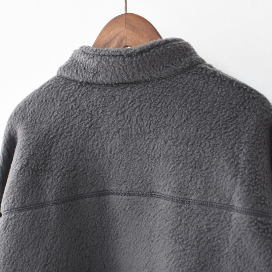 DANTON [ダントン] M DOUBLE FACE BOA STAND COLLAR CARDIGAN [DT-A0700WNN] ダブルフェイスボアスタンドカラーカーディガン・ボアカーディガン・ボアジャケット・スタンドカラー・MEN'S [2025AW]