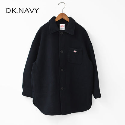 DANTON [ダントン] WOOL MELTON SHIRT BLOUSON [DT-A0710MEW] ウールメルトンシャツブルゾン・シャツ型ブルゾン・ウールジャケット・アウター・ウールメルトン・LADY'S [2025AW]