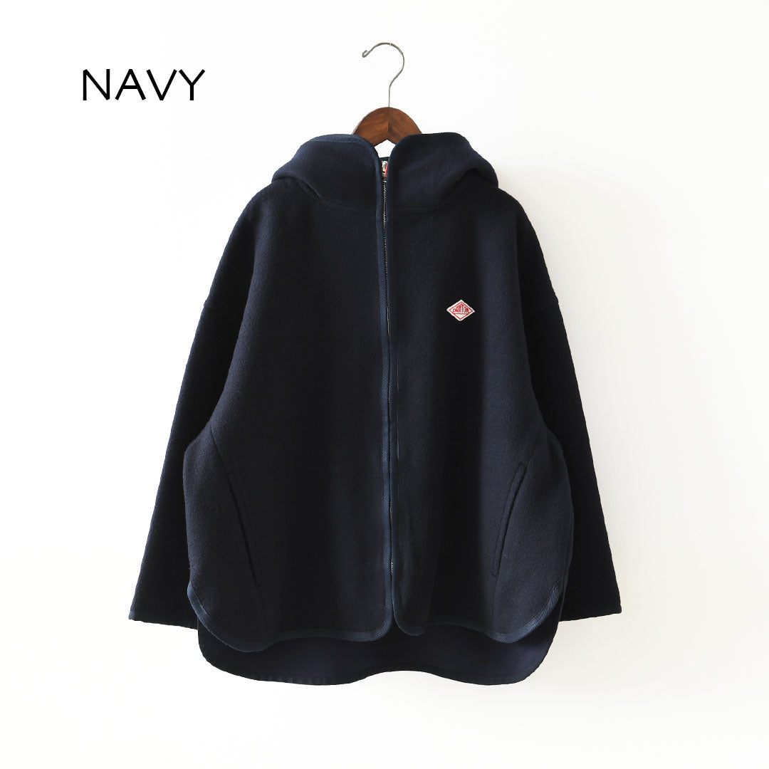 DANTON [ダントン] W Wool Melton Hooded Jacket [DT-A0711BMR] ウールメルトンフーデッドジャケット・フード付きジャケット・ジャケット・アウター・防寒・LADY'S [2026AW]