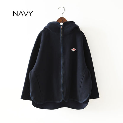 DANTON [ダントン] W Wool Melton Hooded Jacket [DT-A0711BMR] ウールメルトンフーデッドジャケット・フード付きジャケット・ジャケット・アウター・防寒・LADY'S [2026AW]