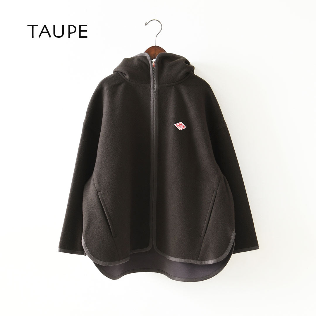 DANTON [ダントン] W Wool Melton Hooded Jacket [DT-A0711BMR] ウールメルトンフーデッドジャケット・フード付きジャケット・ジャケット・アウター・防寒・LADY'S [2026AW]