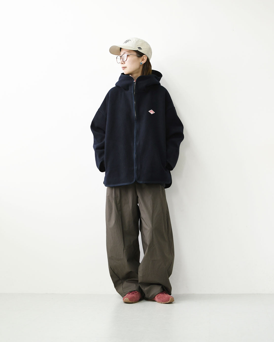 DANTON [ダントン] W Wool Melton Hooded Jacket [DT-A0711BMR] ウールメルトンフーデッドジャケット・フード付きジャケット・ジャケット・アウター・防寒・LADY'S [2026AW]