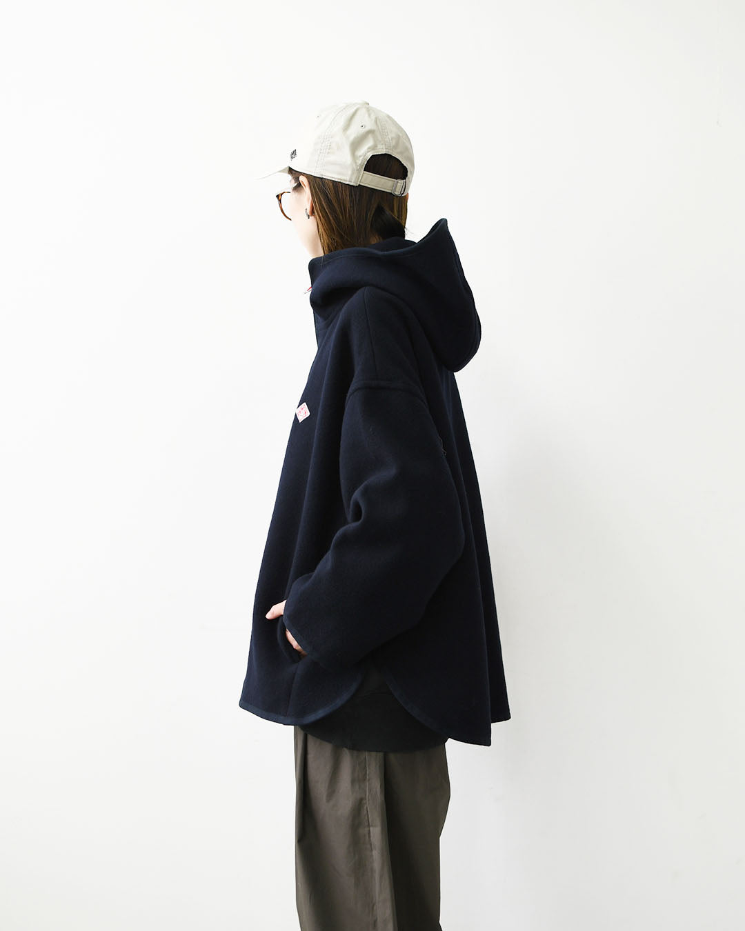 DANTON [ダントン] W Wool Melton Hooded Jacket [DT-A0711BMR] ウールメルトンフーデッドジャケット・フード付きジャケット・ジャケット・アウター・防寒・LADY'S [2026AW]