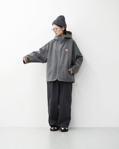 DANTON [ダントン] W Wool Melton Hooded Jacket [DT-A0711BMR] ウールメルトンフーデッドジャケット・フード付きジャケット・ジャケット・アウター・防寒・LADY'S [2026AW]