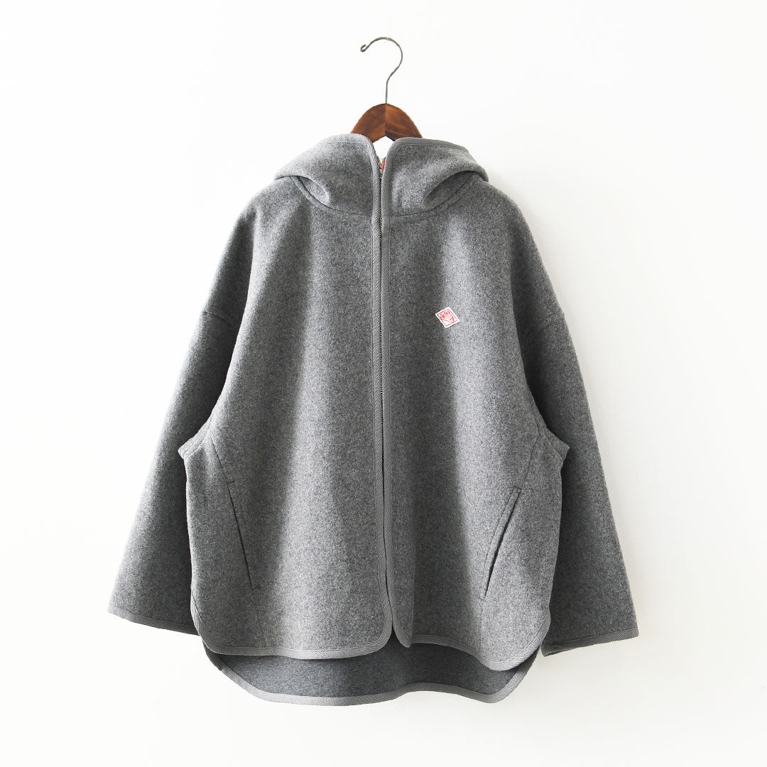 DANTON [ダントン] W Wool Melton Hooded Jacket [DT-A0711BMR] ウールメルトンフーデッドジャケット・フード付きジャケット・ジャケット・アウター・防寒・LADY'S [2026AW]