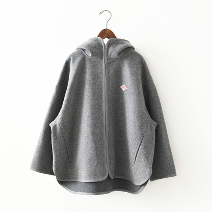 DANTON [ダントン] W Wool Melton Hooded Jacket [DT-A0711BMR] ウールメルトンフーデッドジャケット・フード付きジャケット・ジャケット・アウター・防寒・LADY'S [2026AW]