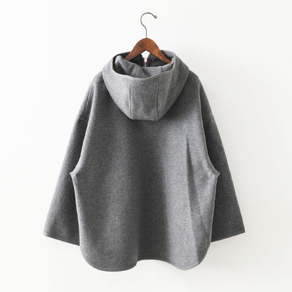 DANTON [ダントン] W Wool Melton Hooded Jacket [DT-A0711BMR] ウールメルトンフーデッドジャケット・フード付きジャケット・ジャケット・アウター・防寒・LADY'S [2026AW]