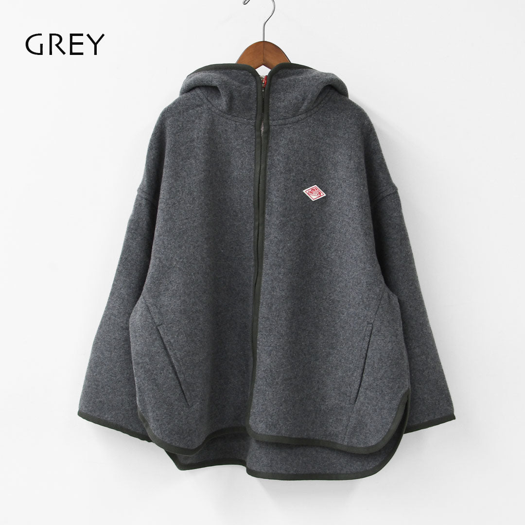 DANTON [ダントン] W WOOL MELTON HOODED JACKET [DT-A0711MEW] ウールメルトンフーデッドジャケット・ウールジャケット・フード付きジャケット・フリースジャケット・LADY'S [2025AW]