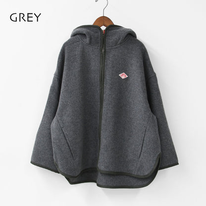 DANTON [ダントン] W WOOL MELTON HOODED JACKET [DT-A0711MEW] ウールメルトンフーデッドジャケット・ウールジャケット・フード付きジャケット・フリースジャケット・LADY'S [2025AW]