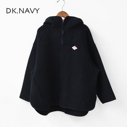 DANTON [ダントン] W WOOL MELTON HOODED JACKET [DT-A0711MEW] ウールメルトンフーデッドジャケット・ウールジャケット・フード付きジャケット・フリースジャケット・LADY'S [2025AW]