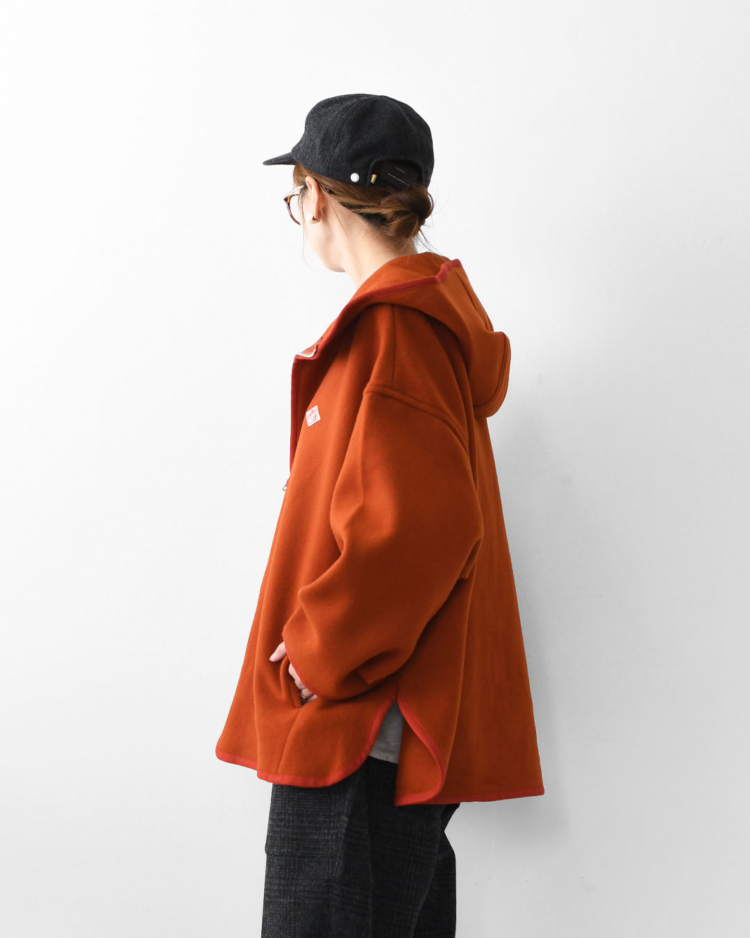 DANTON [ダントン] W WOOL MELTON HOODED JACKET [DT-A0711MEW] ウールメルトンフーデッドジャケット・ウールジャケット・フード付きジャケット・フリースジャケット・LADY'S [2025AW]