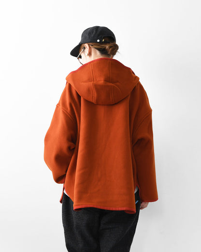 DANTON [ダントン] W WOOL MELTON HOODED JACKET [DT-A0711MEW] ウールメルトンフーデッドジャケット・ウールジャケット・フード付きジャケット・フリースジャケット・LADY'S [2025AW]
