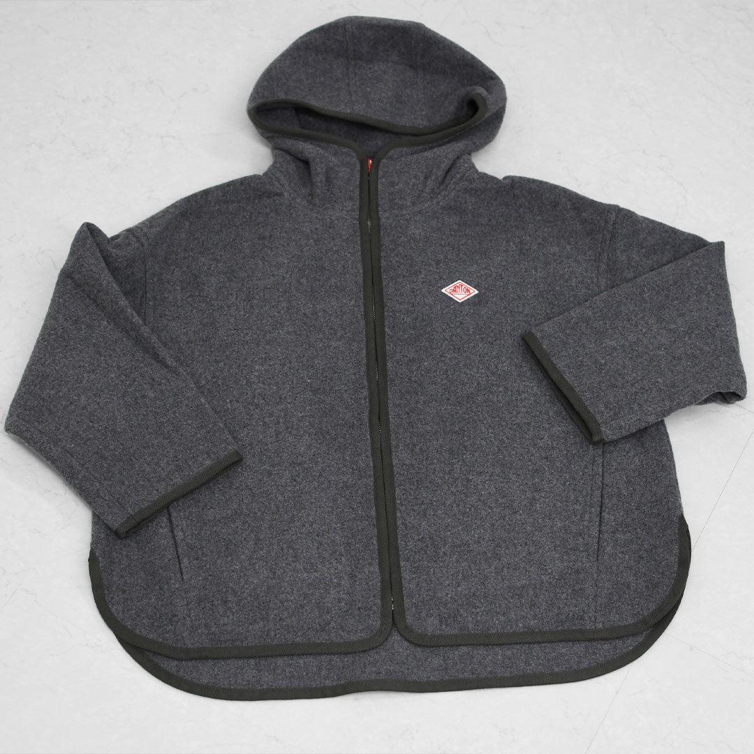 DANTON [ダントン] W WOOL MELTON HOODED JACKET [DT-A0711MEW] ウールメルトンフーデッドジャケット・ウールジャケット・フード付きジャケット・フリースジャケット・LADY'S [2025AW]