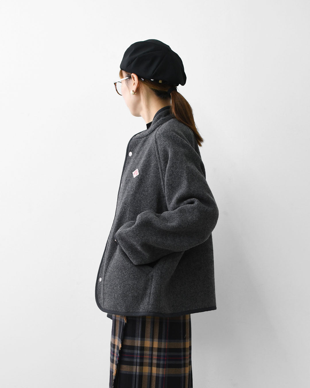 DANTON [ダントン] W WOOL LIGHT PILE STANDCOLLAR JACKET [DT-A0714WLP] ウールライトパイルスタンドカラージャケット・ウールジャケット・冬ジャケット・スタンドカラー・LADY'S [2025AW]
