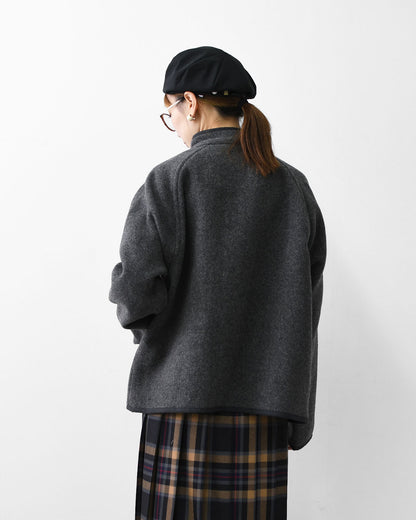 DANTON [ダントン] W WOOL LIGHT PILE STANDCOLLAR JACKET [DT-A0714WLP] ウールライトパイルスタンドカラージャケット・ウールジャケット・冬ジャケット・スタンドカラー・LADY'S [2025AW]