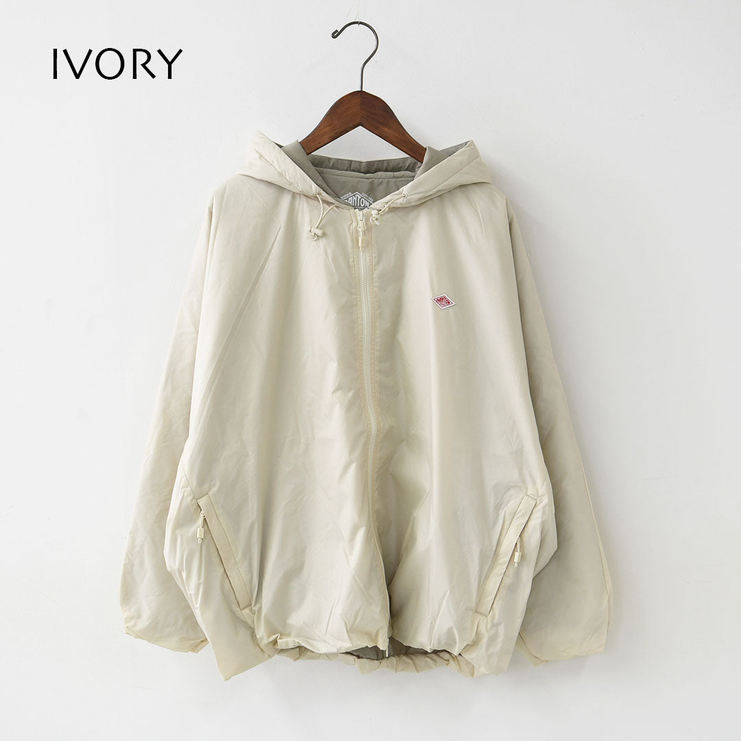 DANTON [ダントン] W Insulation Hooded Jacket [DT-A0757SNT] インサレーションフーデッドジャケット・インサレーションジャケット・フード付きジャケット・ナイロンジャケット・ドルマンスリーブ・LADY'S [2026SS]