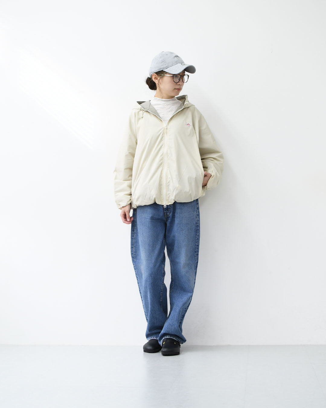 DANTON [ダントン] W Insulation Hooded Jacket [DT-A0757SNT] インサレーションフーデッドジャケット・インサレーションジャケット・フード付きジャケット・ナイロンジャケット・ドルマンスリーブ・LADY'S [2026SS]