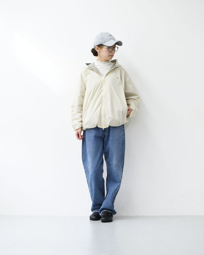 DANTON [ダントン] W Insulation Hooded Jacket [DT-A0757SNT] インサレーションフーデッドジャケット・インサレーションジャケット・フード付きジャケット・ナイロンジャケット・ドルマンスリーブ・LADY'S [2026SS]