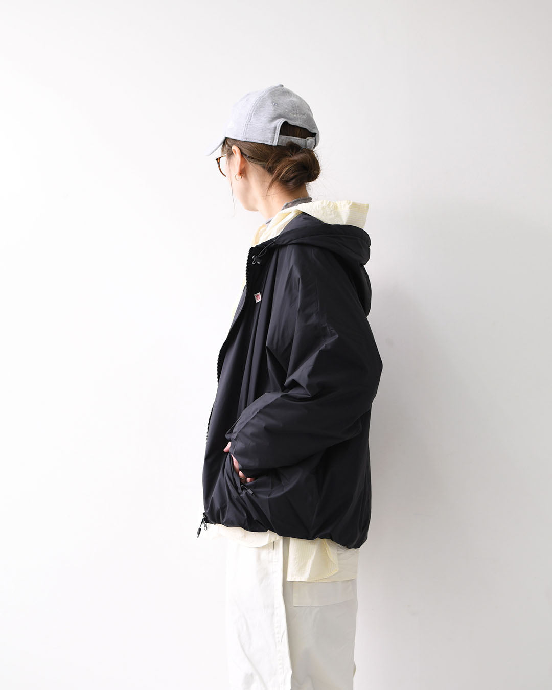 DANTON [ダントン] W Insulation Hooded Jacket [DT-A0757SNT] インサレーションフーデッドジャケット・インサレーションジャケット・フード付きジャケット・ナイロンジャケット・ドルマンスリーブ・LADY'S [2026SS]