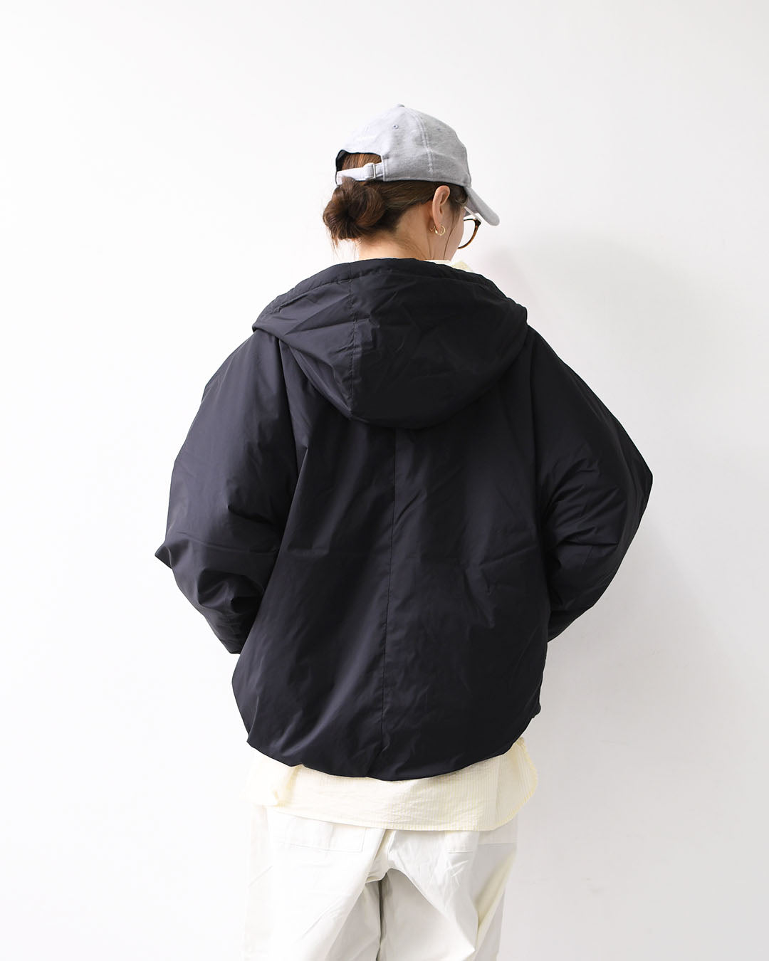 DANTON [ダントン] W Insulation Hooded Jacket [DT-A0757SNT] インサレーションフーデッドジャケット・インサレーションジャケット・フード付きジャケット・ナイロンジャケット・ドルマンスリーブ・LADY'S [2026SS]