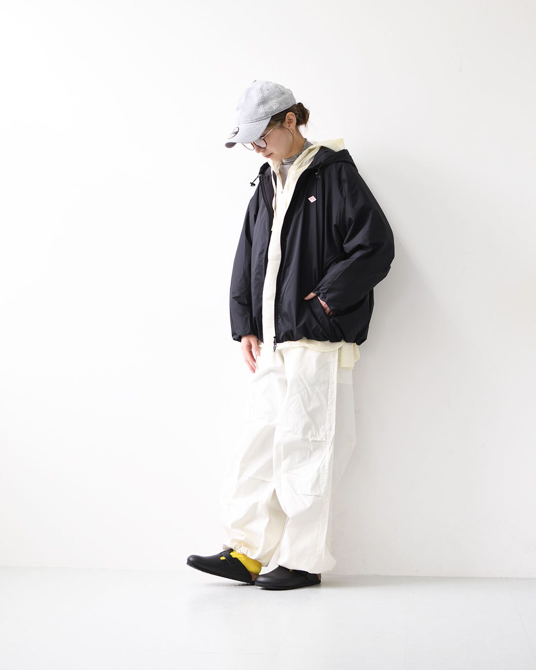 DANTON [ダントン] W Insulation Hooded Jacket [DT-A0757SNT] インサレーションフーデッドジャケット・インサレーションジャケット・フード付きジャケット・ナイロンジャケット・ドルマンスリーブ・LADY'S [2026SS]