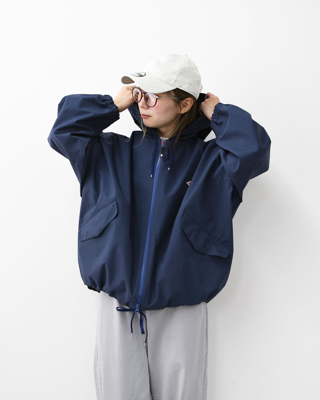 DANTON [ダントン] W SHORT JACKET [DT-A0759TLY] ショートジャケット・フード付きジャケット・春ジャケット・ワイドシルエット・LADY'S [2026SS]