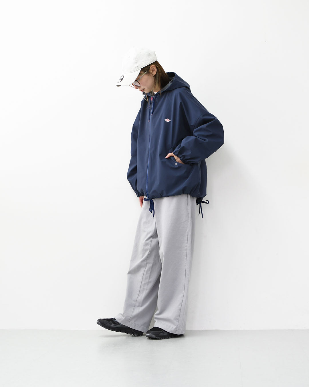 DANTON [ダントン] W SHORT JACKET [DT-A0759TLY] ショートジャケット・フード付きジャケット・春ジャケット・ワイドシルエット・LADY'S [2026SS]