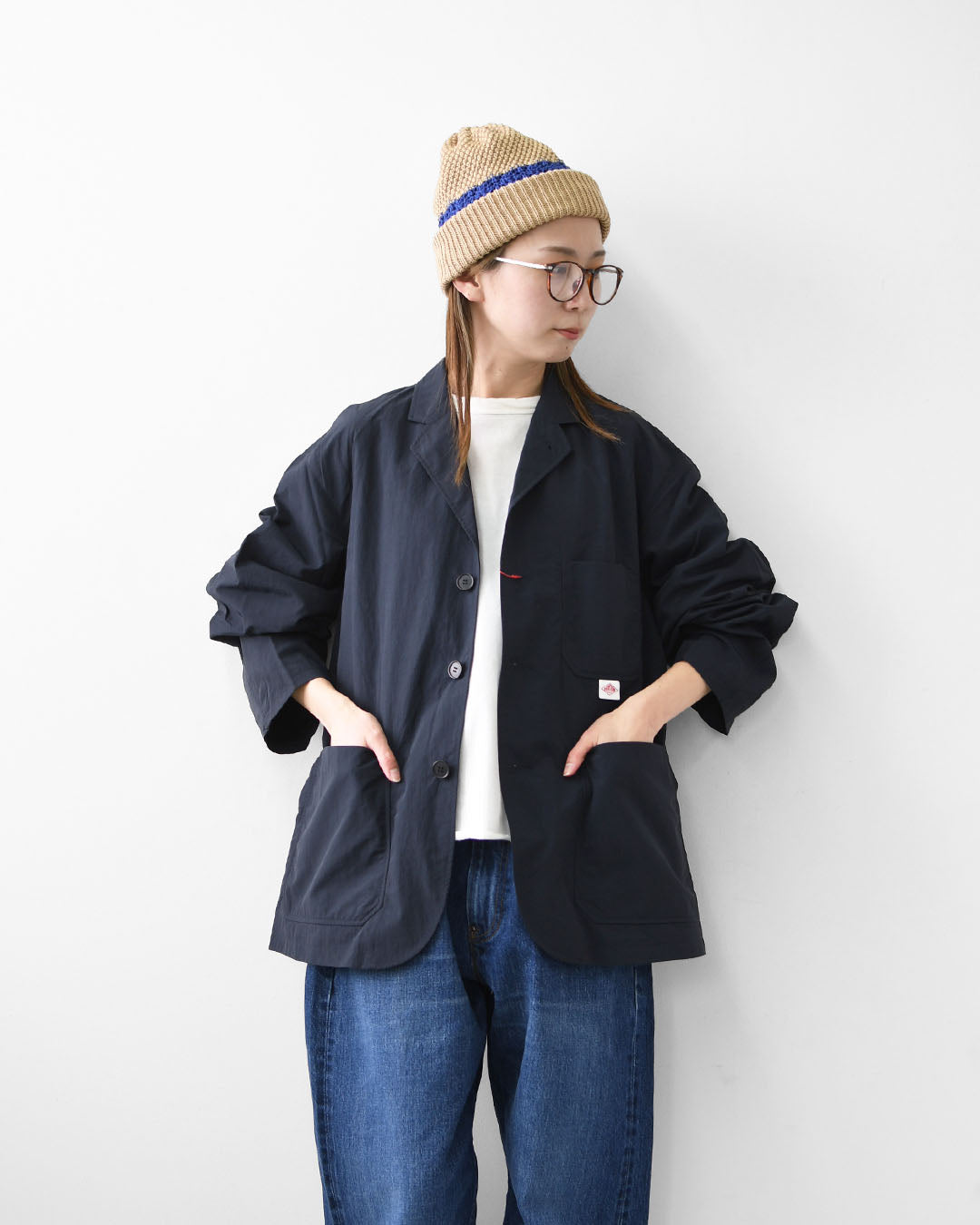 DANTON [ダントン] M Nylon Tusser Tailored Jacket [DT-A0763TNY] ナイロンタッサーテーラードジャケット・テーラードジャケット・ナイロンタッサー・ジャケット・春ジャケット・シンプル・セットアップ・ワークジャケット・MEN'S [2026SS]