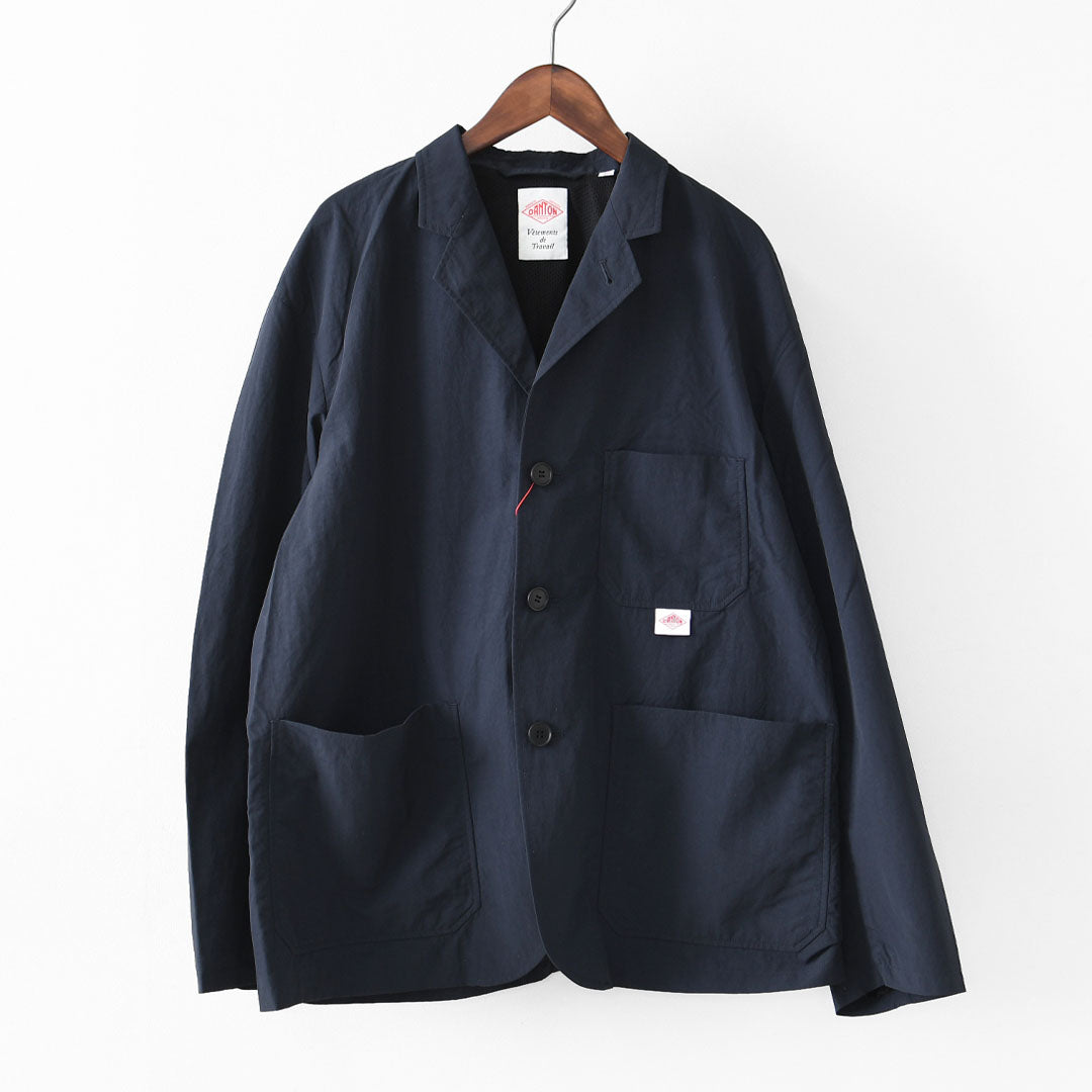 DANTON [ダントン] M Nylon Tusser Tailored Jacket [DT-A0763TNY] ナイロンタッサーテーラードジャケット・テーラードジャケット・ナイロンタッサー・ジャケット・春ジャケット・シンプル・セットアップ・ワークジャケット・MEN'S [2026SS]