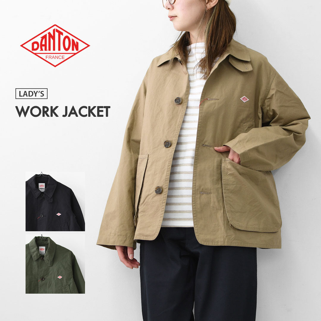 DANTON [ダントン] W WORK JACKET [DT-A0764CFD] ワークジャケット・ハンティングジャケット・ジャケット・春ジャケット・ライトアウター・アウトドア・キャンプ・LADY'S [2026SS]