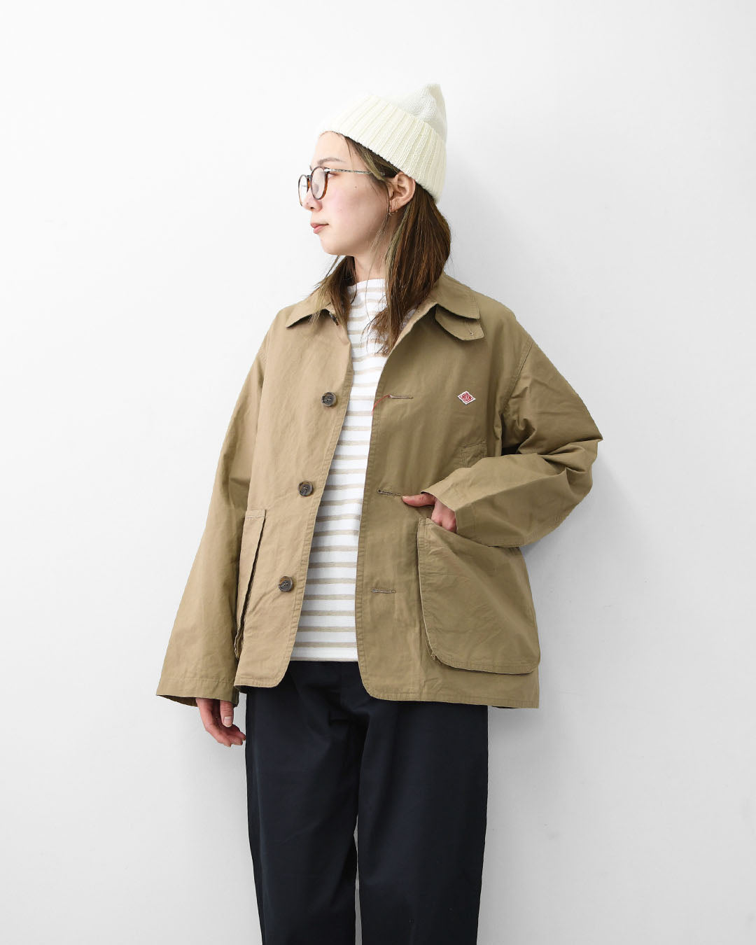 DANTON [ダントン] W WORK JACKET [DT-A0764CFD] ワークジャケット・ハンティングジャケット・ジャケット・春ジャケット・ライトアウター・アウトドア・キャンプ・LADY'S [2026SS]