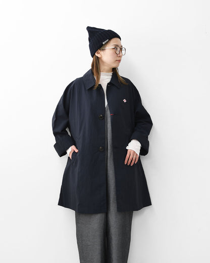DANTON [ダントン] W DOLMAN SLEEVE COAT [DT-A0769TNY] ドルマンスリーブコート・ステンカラーコート・ナイロンコート・ドルマンスリーブ・春コート・春アウター・LADY'S [2026SS]