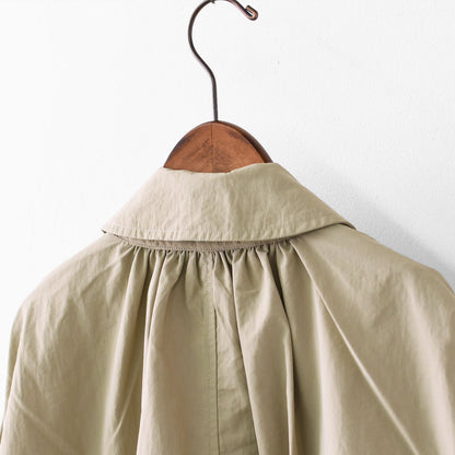 DANTON [ダントン] W DOLMAN SLEEVE COAT [DT-A0769TNY] ドルマンスリーブコート・ステンカラーコート・ナイロンコート・ドルマンスリーブ・春コート・春アウター・LADY'S [2026SS]