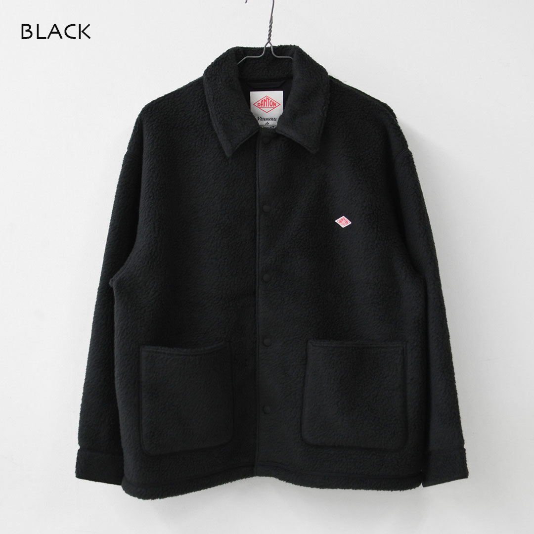 DANTON [ダントン]W Double Face Boa Coverall Jacket [DT-A0800WNN] ダブルフェイスボアカバーオールジャケット・ボアジャケット・カバーオールジャケット・ダブルフェイスボア・ライトウェイト・アウター・ジャケット・LADY'S [2026AW]