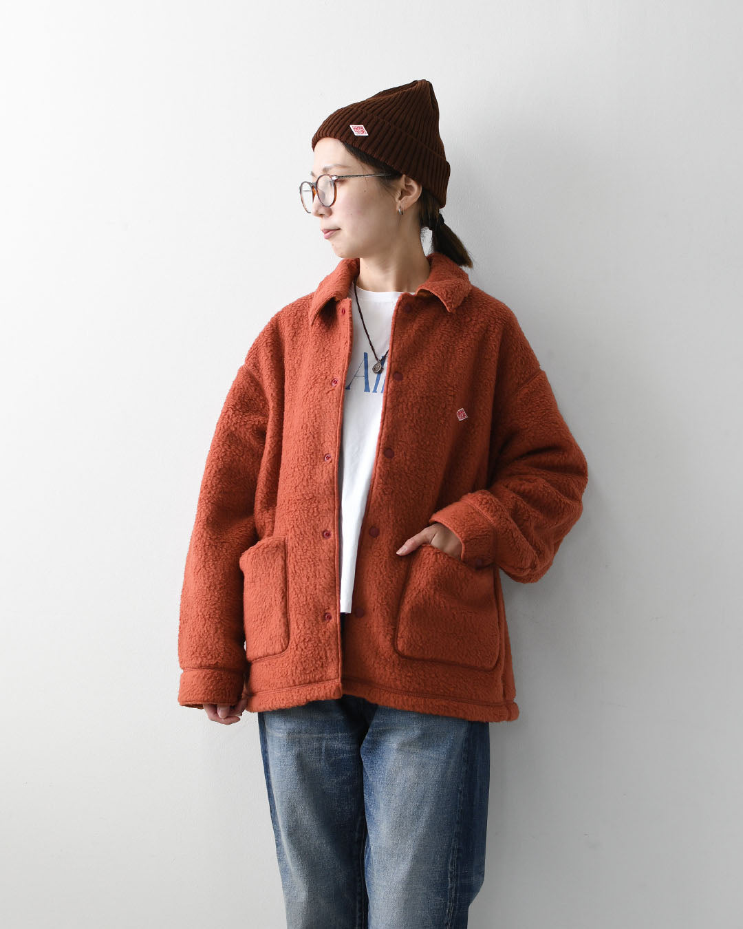 DANTON [ダントン]W Double Face Boa Coverall Jacket [DT-A0800WNN] ダブルフェイスボアカバーオールジャケット・ボアジャケット・カバーオールジャケット・ダブルフェイスボア・ライトウェイト・アウター・ジャケット・LADY'S [2026AW]