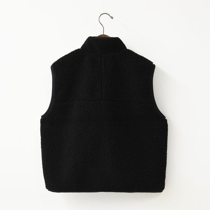 DANTON [ダントン] W Light Boa Stand Collar Vest [DT-A0805LBA] ライトボア スタンドカラーベスト・ボアベスト・ベスト・スタンドカラー・ライトボア・LADY'S [2026AW]