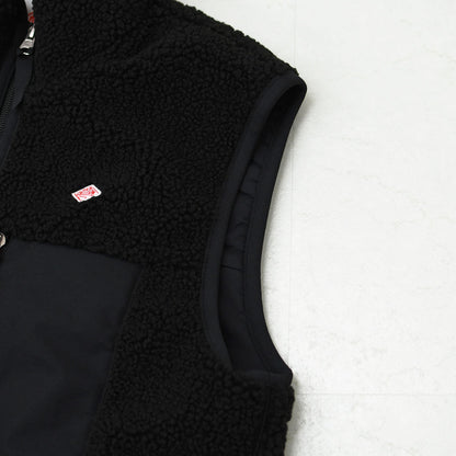 DANTON [ダントン] W Light Boa Stand Collar Vest [DT-A0805LBA] ライトボア スタンドカラーベスト・ボアベスト・ベスト・スタンドカラー・ライトボア・LADY'S [2026AW]