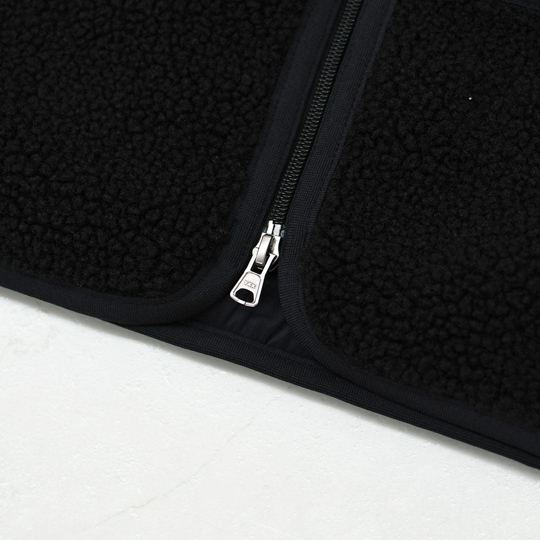 DANTON [ダントン] W Light Boa Stand Collar Vest [DT-A0805LBA] ライトボア スタンドカラーベスト・ボアベスト・ベスト・スタンドカラー・ライトボア・LADY'S [2026AW]