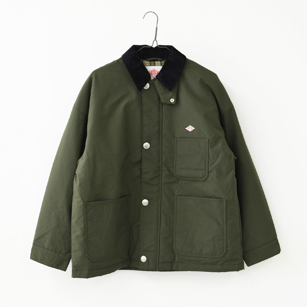 DANTON [ダントン] W Nylon Taffeta Work Jacket [DT-A0808STV] ナイロンタフタワークジャケット・ワークジャケット・コーデュロイ襟・ナイロンタフタ・おしゃれジャケット・LADY'S [2026AW]
