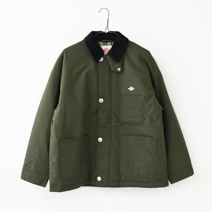 DANTON [ダントン] W Nylon Taffeta Work Jacket [DT-A0808STV] ナイロンタフタワークジャケット・ワークジャケット・コーデュロイ襟・ナイロンタフタ・おしゃれジャケット・LADY'S [2026AW]