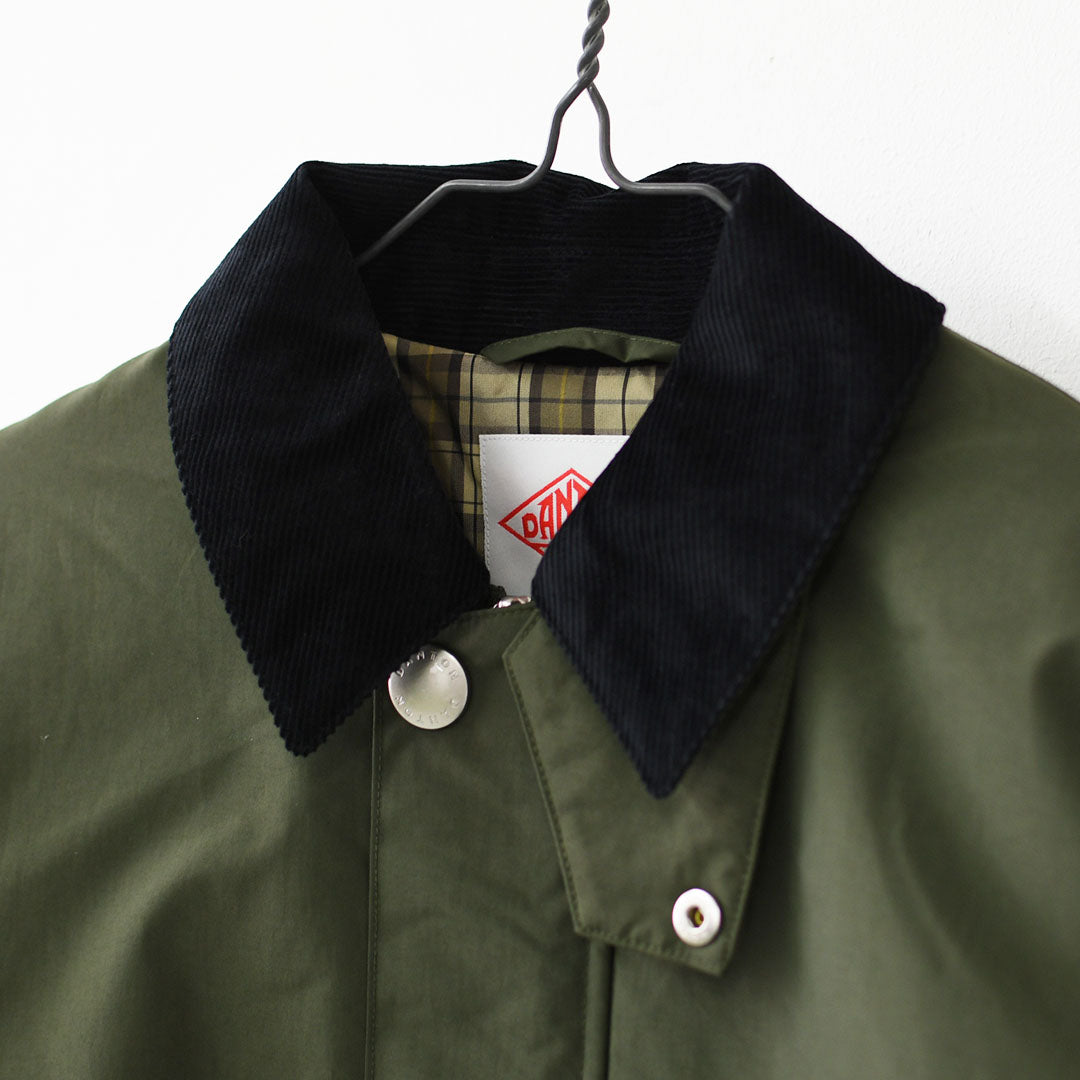 DANTON [ダントン] W Nylon Taffeta Work Jacket [DT-A0808STV] ナイロンタフタワークジャケット・ワークジャケット・コーデュロイ襟・ナイロンタフタ・おしゃれジャケット・LADY'S [2026AW]
