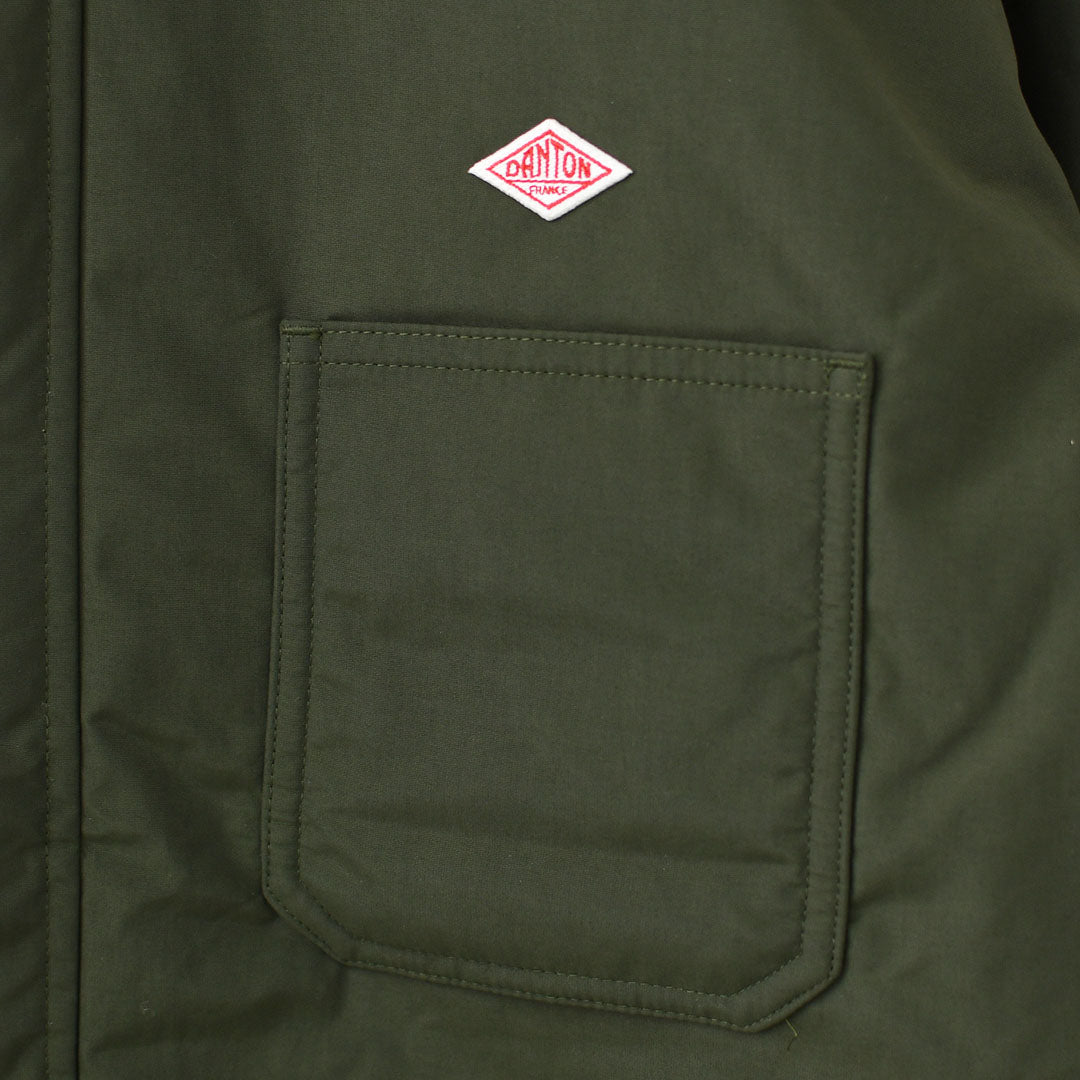 DANTON [ダントン] W Nylon Taffeta Work Jacket [DT-A0808STV] ナイロンタフタワークジャケット・ワークジャケット・コーデュロイ襟・ナイロンタフタ・おしゃれジャケット・LADY'S [2026AW]