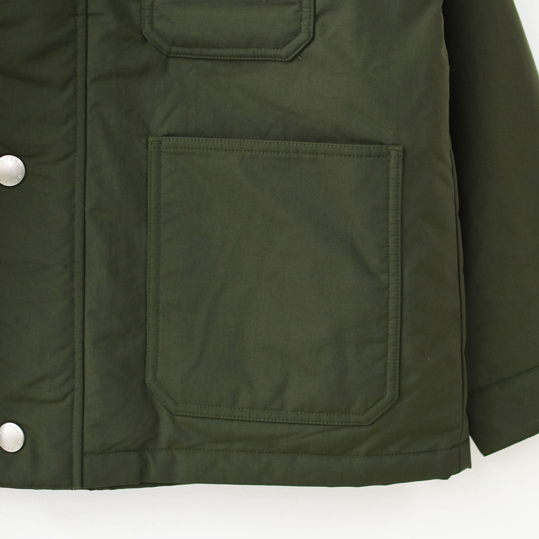 DANTON [ダントン] W Nylon Taffeta Work Jacket [DT-A0808STV] ナイロンタフタワークジャケット・ワークジャケット・コーデュロイ襟・ナイロンタフタ・おしゃれジャケット・LADY'S [2026AW]