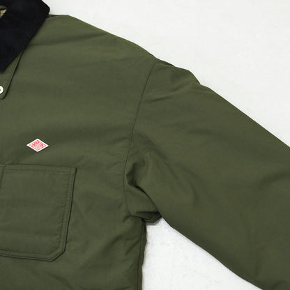 DANTON [ダントン] W Nylon Taffeta Work Jacket [DT-A0808STV] ナイロンタフタワークジャケット・ワークジャケット・コーデュロイ襟・ナイロンタフタ・おしゃれジャケット・LADY'S [2026AW]